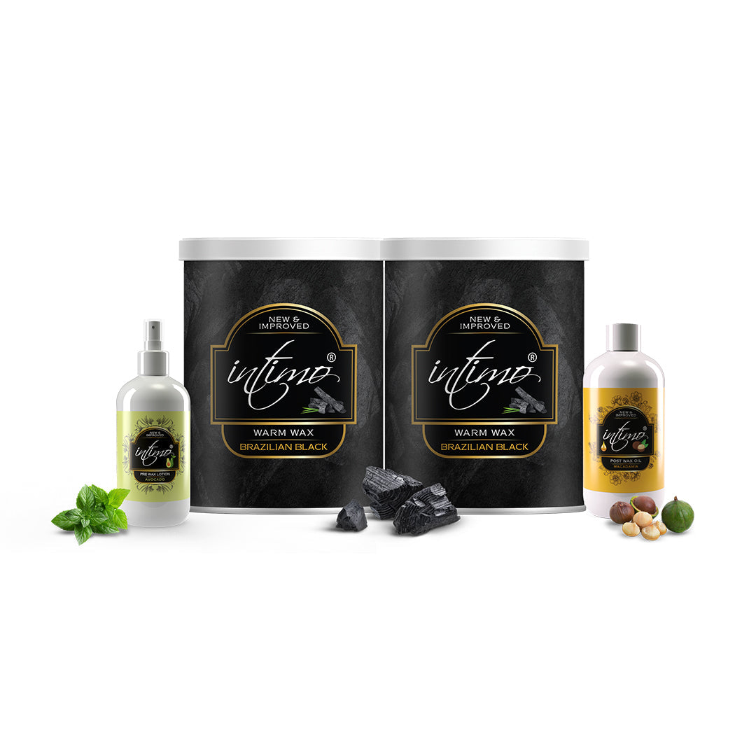 Buy 2 Brazilian Black Intimo Warm Wax & Get Free Pre & After Wax Lotion – 100ml